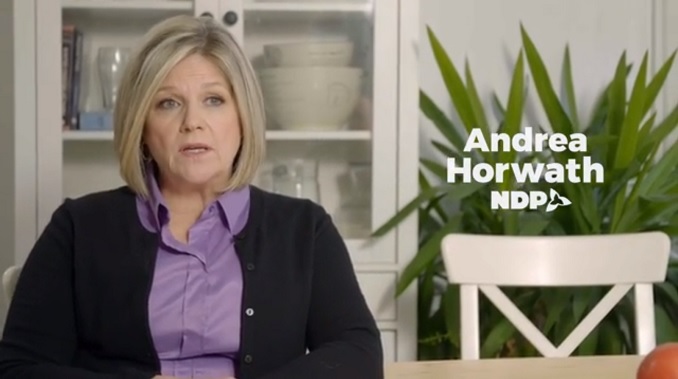 Andrea Horwath won't condemn a candidate that accused Canadian soldiers of war crimes.