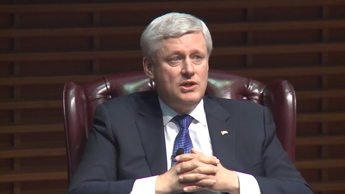 Stephen Harper speaks about Canadian immigration policy versus the US and elsewhere.